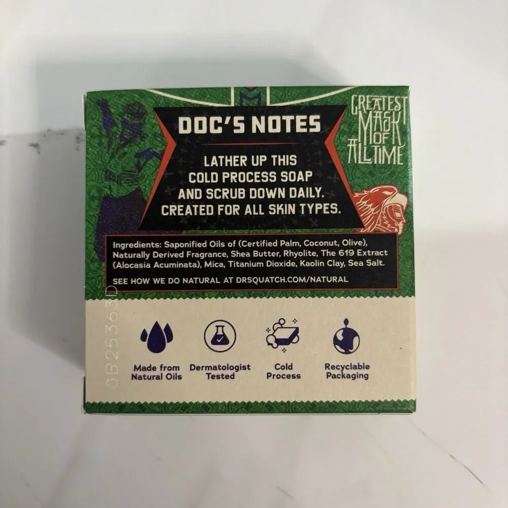 5 Bars Dr. Squatch Men's Ltd Edition Soap WWE Stone Cold Stunner Mysterio Magic